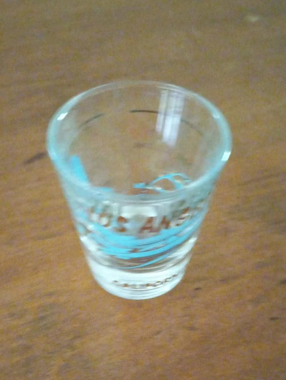 1960s Los Angeles LAX Jet Airplane Souvenir Shot Glass MCM